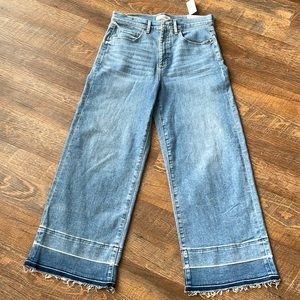 LOFT High Waist Wide Leg Crop Jeans -NWT - 6/28